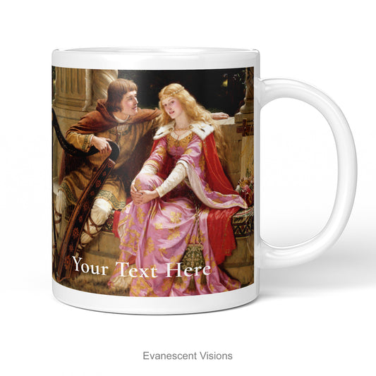 Ceramic mug with the image 'Tristan and Isolde (aka 'The End of the Song') by Edmund Blair Leighton (1852-1922)