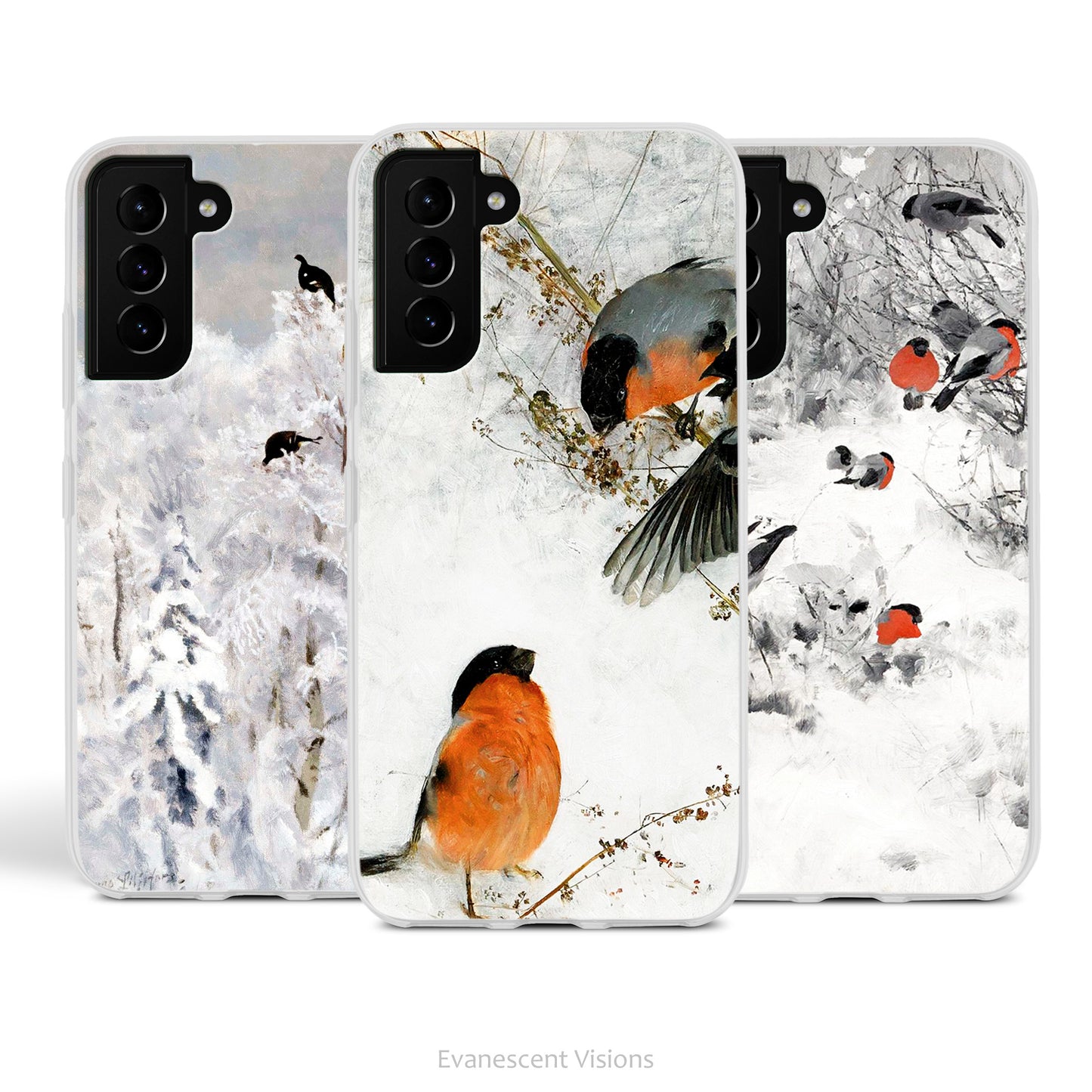 Liljefors Birds in Winter Art Phone Case for Samsung Phones