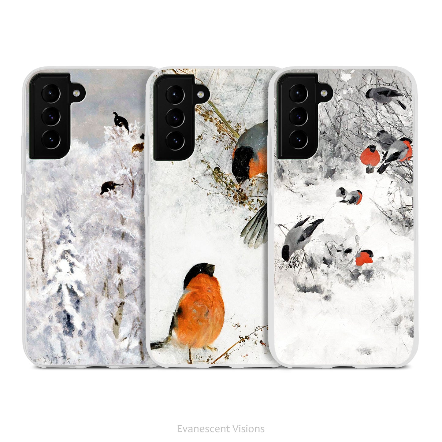 Liljefors Birds in Winter Art Phone Case for Samsung Phones