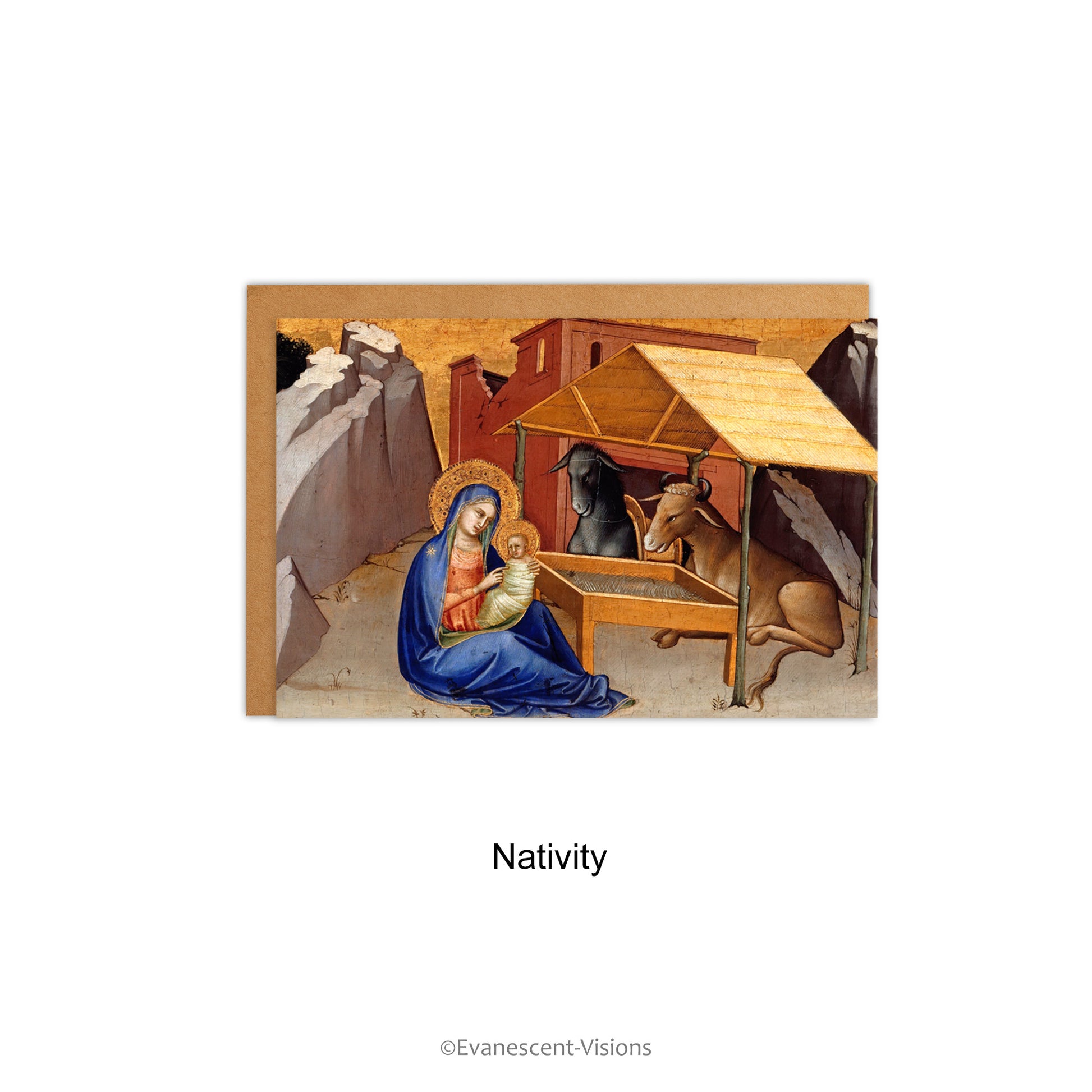 Medieval Fine Art Nativity Christmas Card Nativity Design