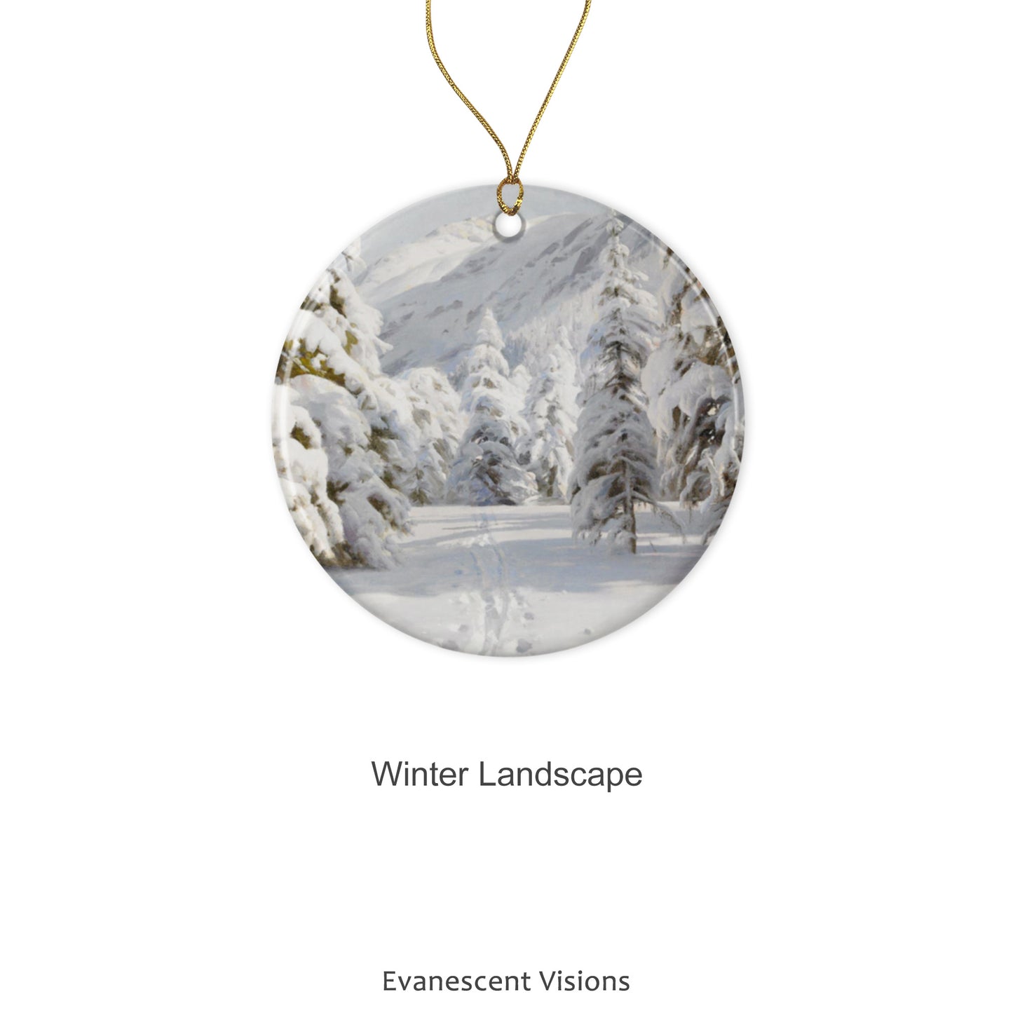 Design option 'Winter Landscape' for the Ceramic Christmas Ornament