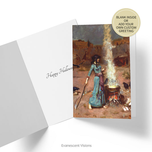 The Magic Circle Halloween card, Personalised or Blank