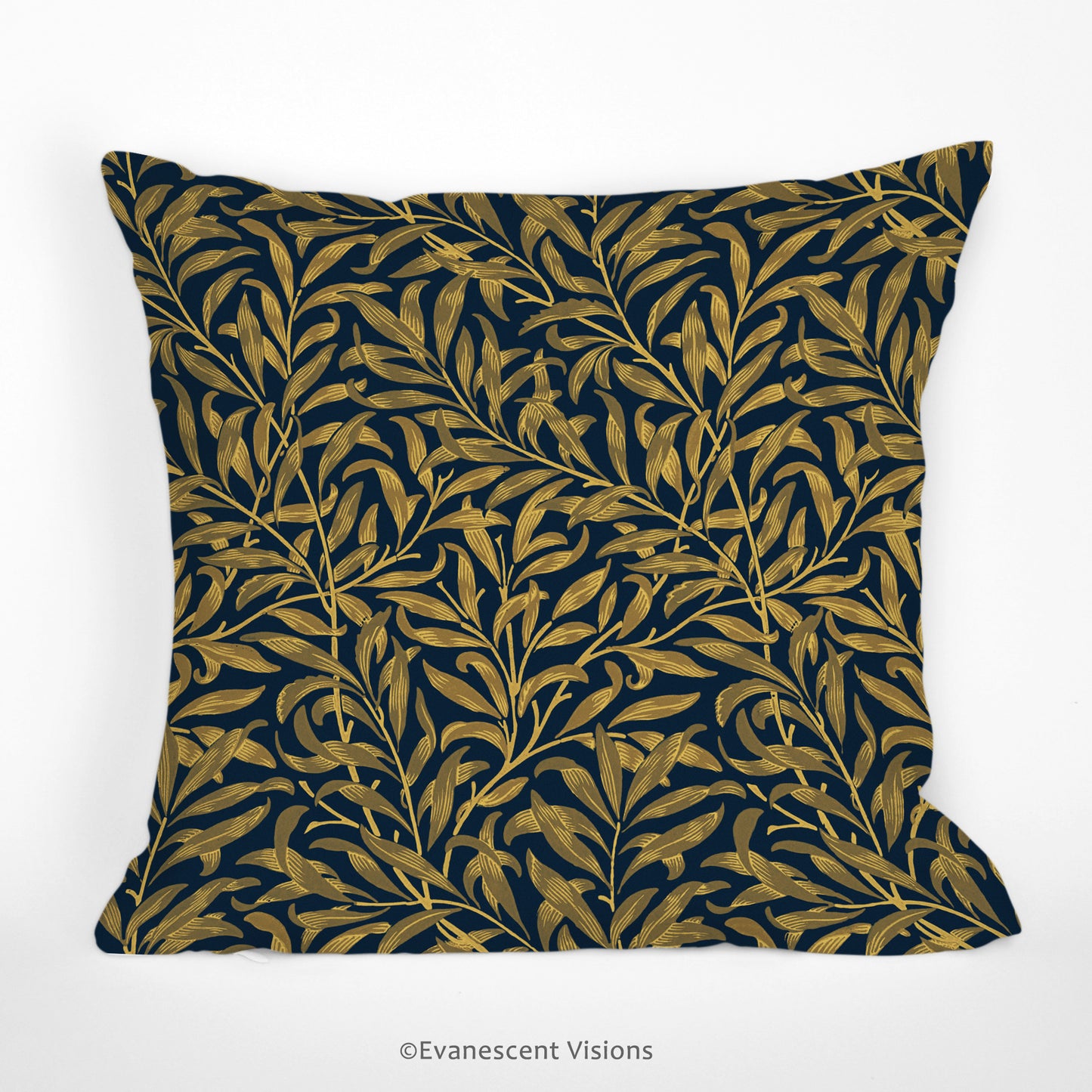 front of the william morris willow bough scatter cushion