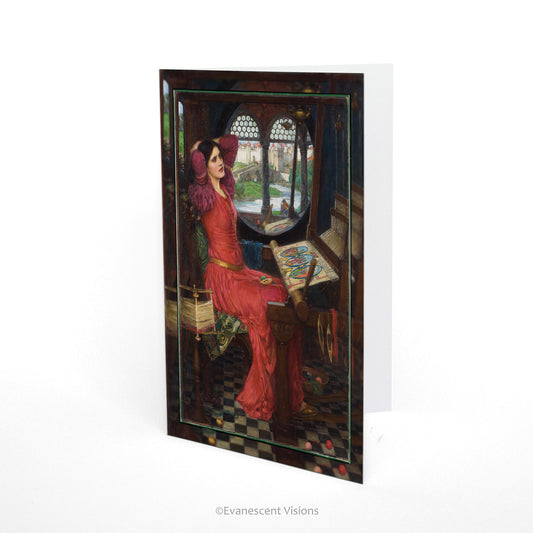 JW Waterhouse 'I am Half-Sick of Shadows' Fine Art Card