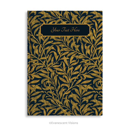 William Morris Willow Bough Personalised Hardcover Notebook