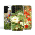 Floral Art Phone Case for Samsung Phones, Wildflowers, Poppies & Lilies, Flexilble Slim Case