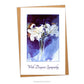 Card and envelope, design of card, White Lilies by Anders Zorn. with the words  'With Deepest Sympathy'.