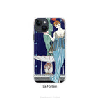 Vintage Fashion Art Phone Case for iPhones, Barbier Art Nouveau Illustrations