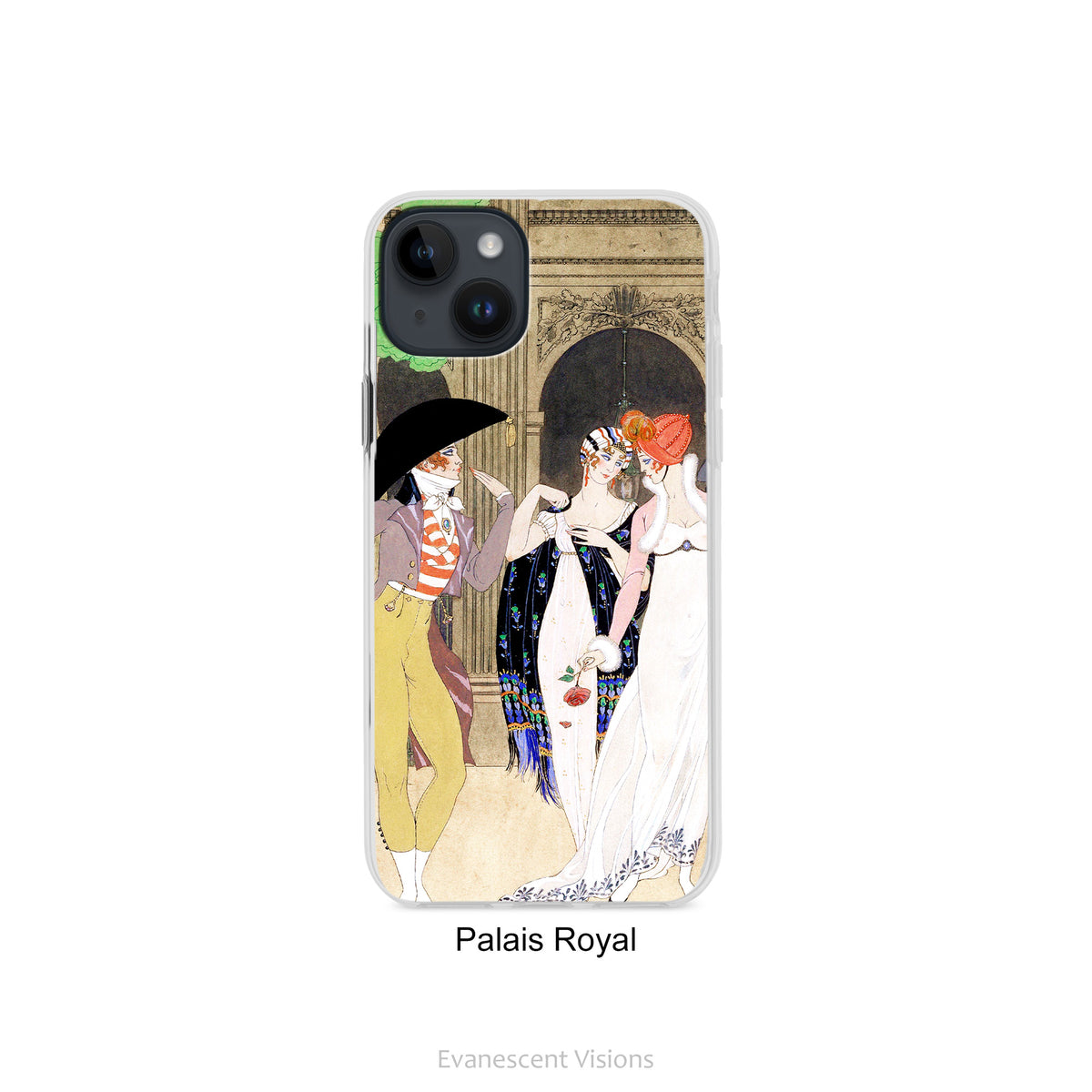 Vintage Fashion Art Phone Case for iPhones, Barbier Art Nouveau Illustrations