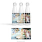 Front, right and left views of the Birth of Venus Stainless Steel Water Bottle, Thermos with full design image shown below