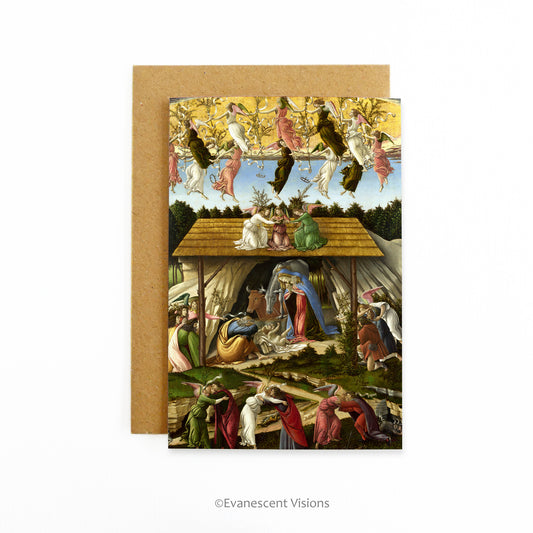 Mystic Nativity Fine Art Christmas Card with enveloope