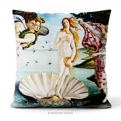 Botticelli Birth of Venus Myth Art Cushion, 3 Sizes