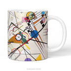 Kandinsky Abstract Art Ceramic Mug, Composition 8