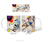Kandinsky Abstract Art Ceramic Mug, Composition 8