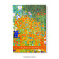 Personalised Notebook, Hardback  with  Klimt's  Bauerngarten artwork 