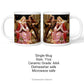 Personalised Ceramic mug with the image 'Tristan and Isolde (aka 'The End of the Song') by Edmund Blair Leighton (1852-1922) shown with product details