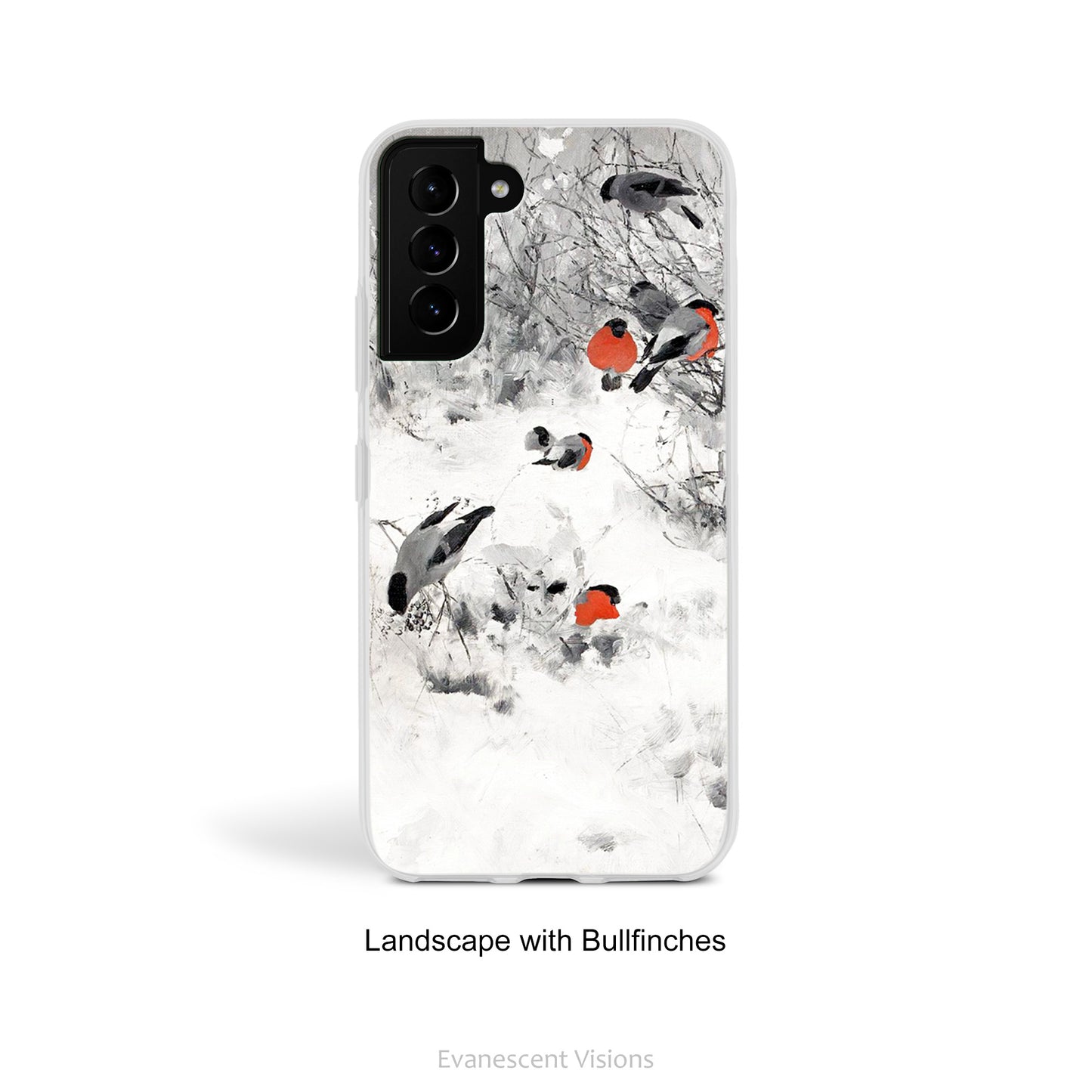 Liljefors Winter Scene with Birds Art Phone Case for Samsung Phones