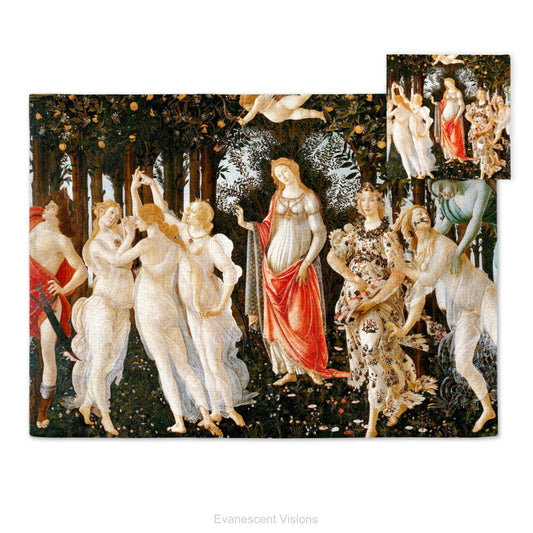 Placemat and coaster with design of  'Primavera' by Sandro Botticelli (1445-1510).