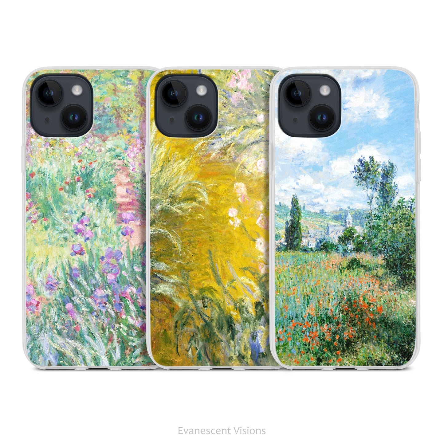 Monet Painting Art Phone Case for iPhones 15, 14, 13, 12, 10, SE 2020