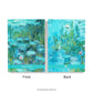 Personalised Notebook, Hardback A4, A5, Claude Monet Water Lilies