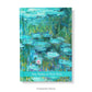 Water Lilies Artistic Personalised Notebook, Hardback A4, A5, Claude Monet Painting