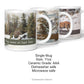 Snowy Winter Landscape mugs with product details