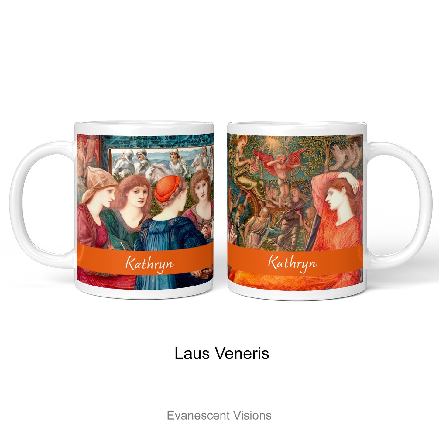 Option 'Laus Veneris' for the Pre-Raphaelite Personalised Mugs