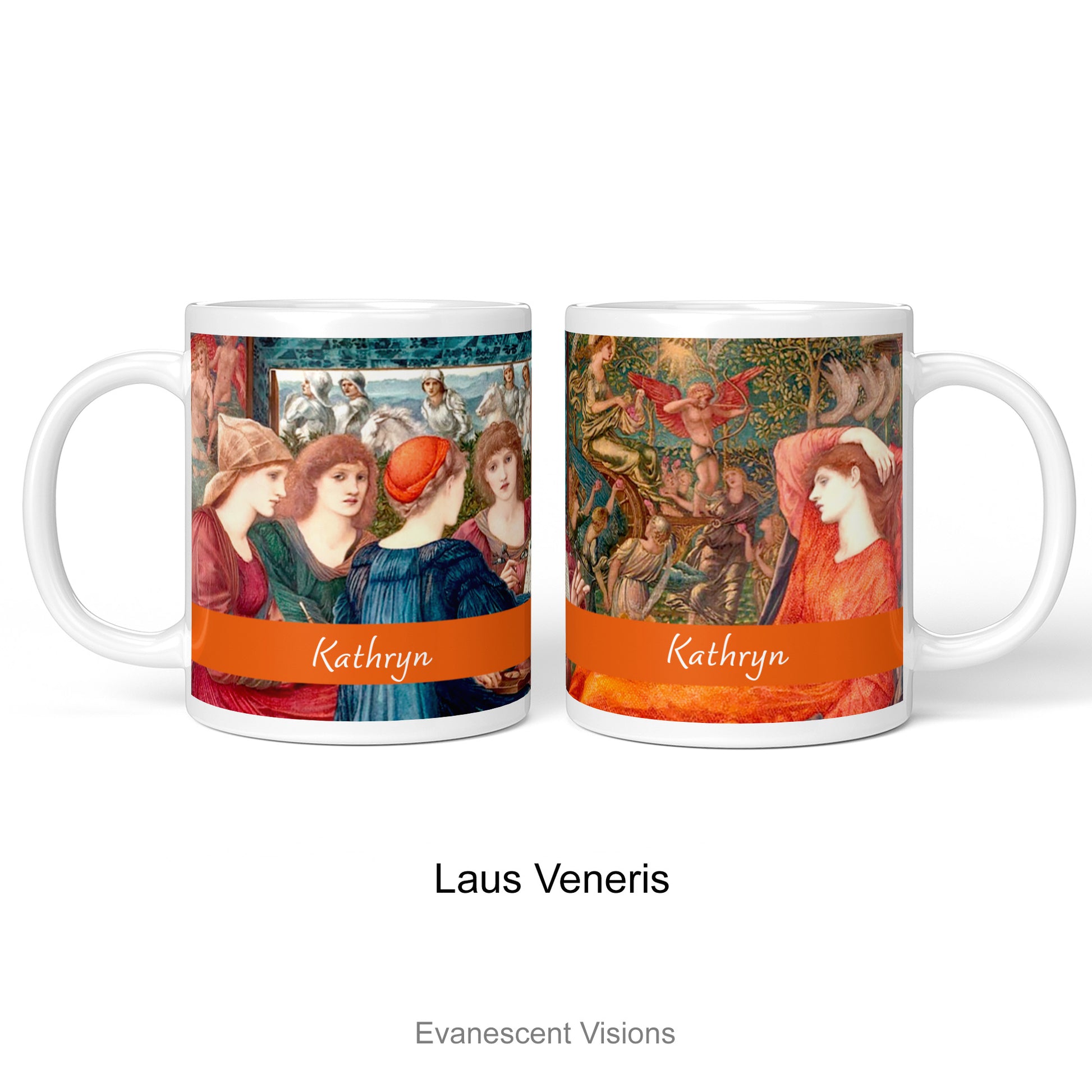 Option 'Laus Veneris' for the Pre-Raphaelite Personalised Mugs