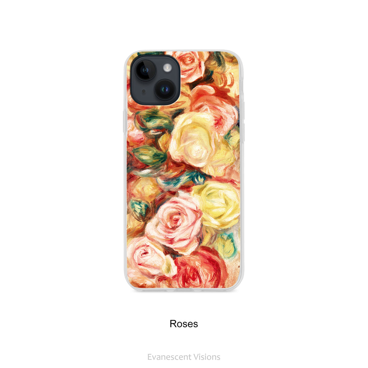 Renoir Impressionist Art Phone Case for iPhones, Floral or Landscape, Roses, Victoire, Prairie