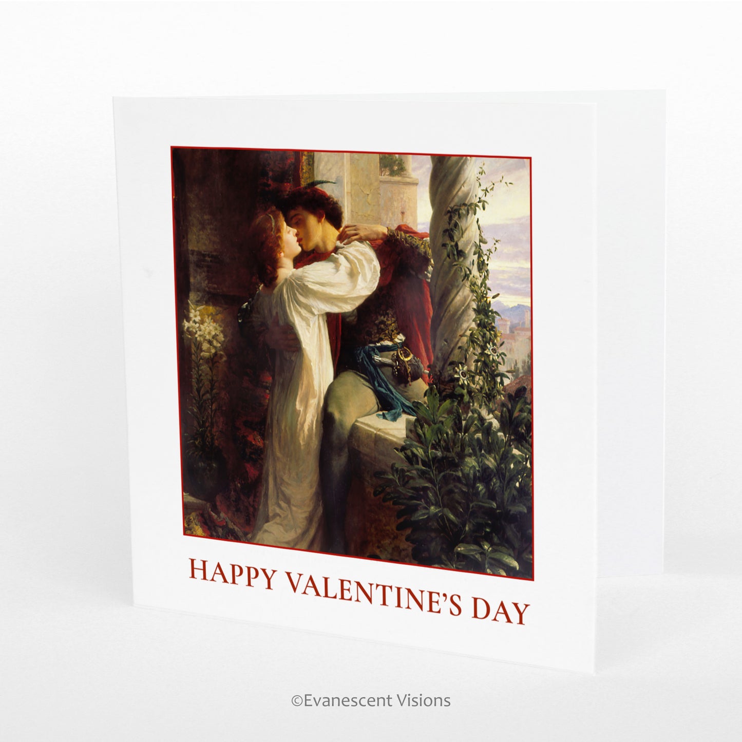 Romeo and Juliet painting Happy Valentine Day Card 