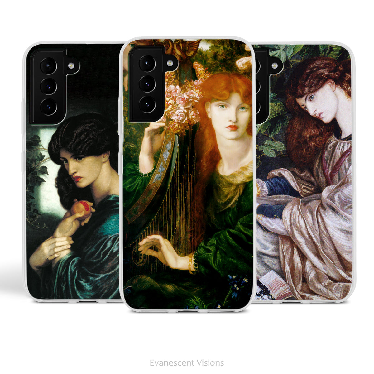 Rossetti Women Pre-Raphaelite Art Phone Case for Samsung Phones, Slim Flexible Case