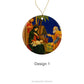 Design option 1 for the Nativity Scene Ceramic Christmas Ornament