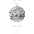 Design option 'Winter Landscape' for the Ceramic Christmas Ornament 