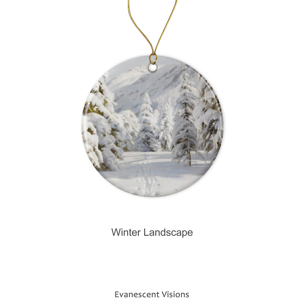 Design option 'Winter Landscape' for the Ceramic Christmas Ornament 