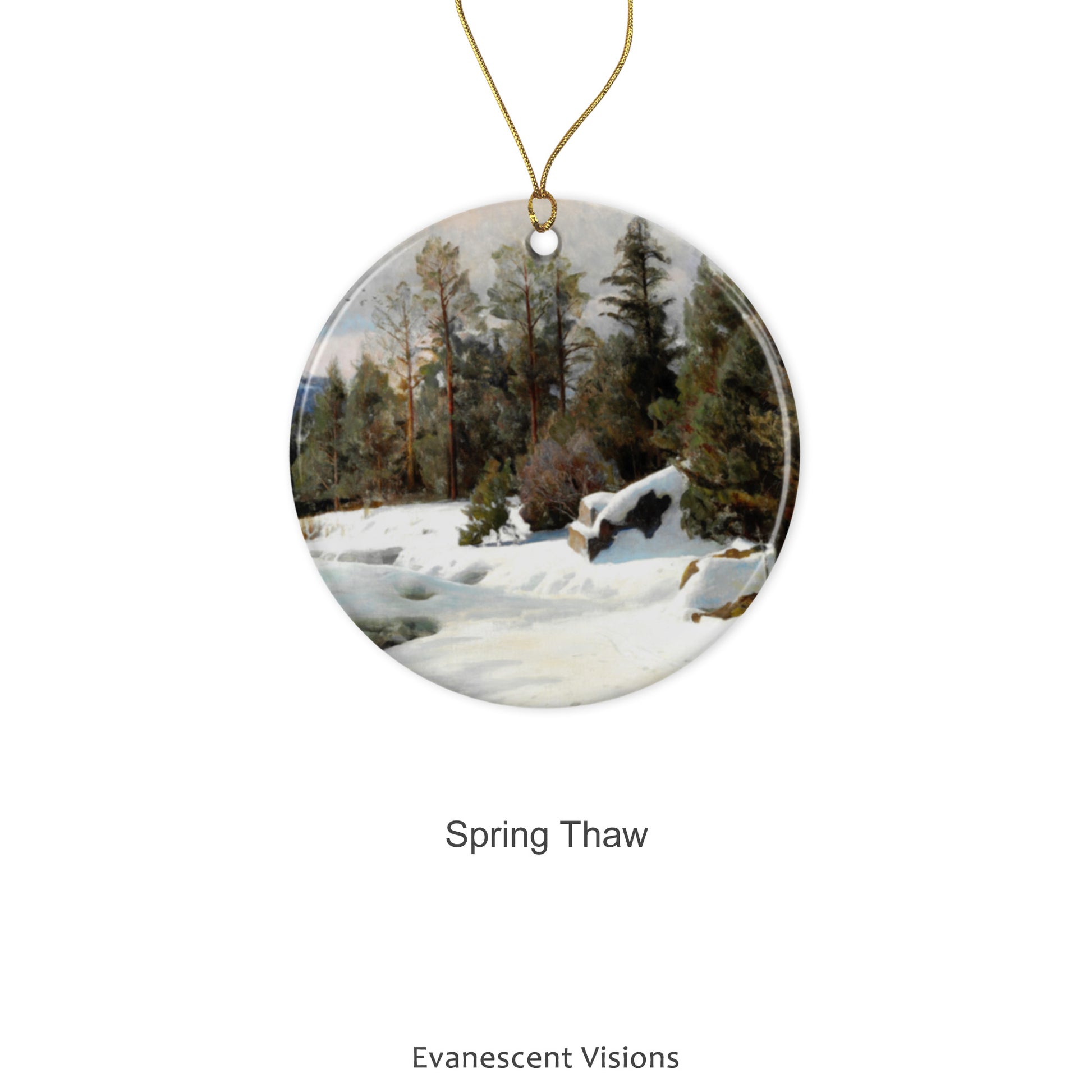 Design option 'Spring Thaw' for the Ceramic Christmas Ornament 