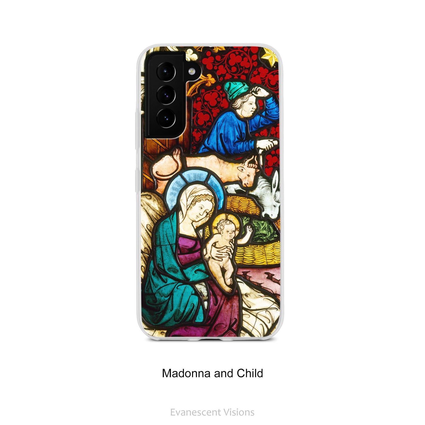 Option 'Madonna and Child' for the Stained Glass Church Window Image Phone Cases for Samsung phones