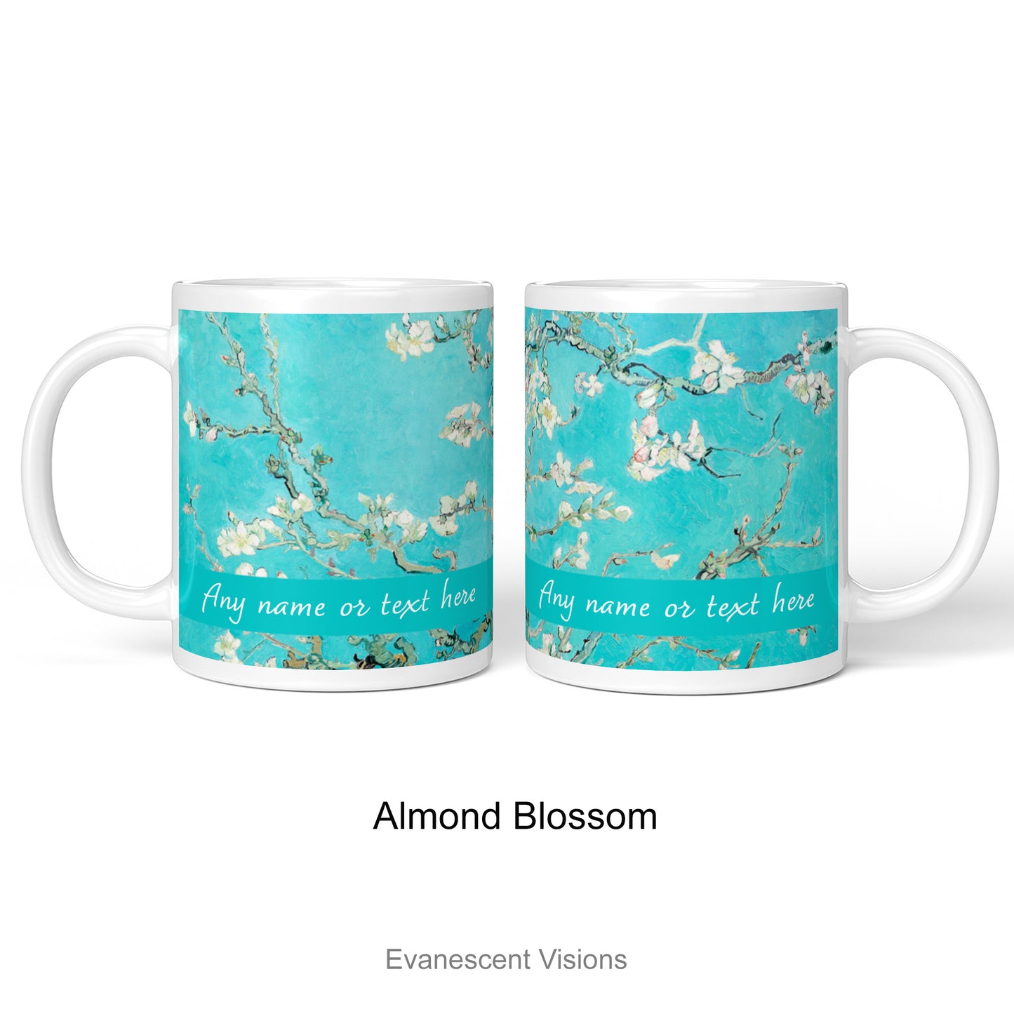 'Almond Blossom' design option for the Vincent Van Gogh Floral Paintings personalised mug