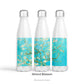 Three Stainless Steel Water Bottles with the design option Almond Blossom