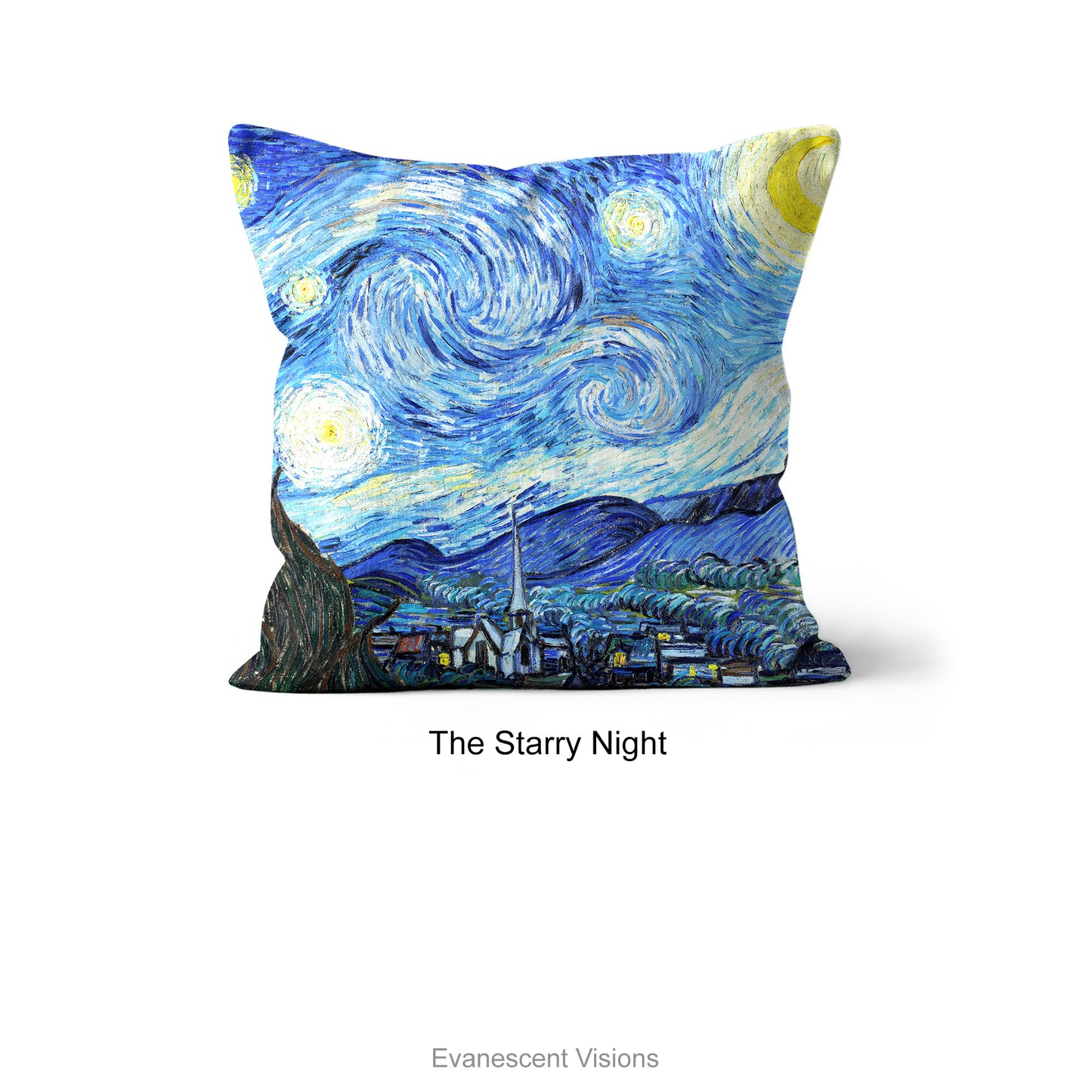 Van Gogh Decorative Art Cushion, Starry Night, Cafe Terrace at Night