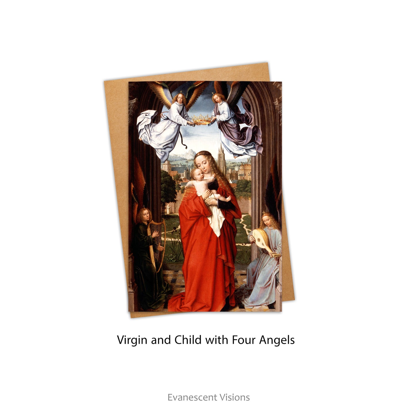 Card image option Virgin and Child with Four Angels