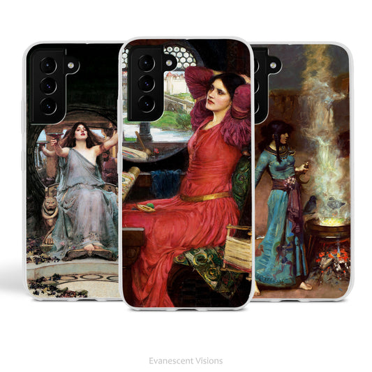 Magic and Sorcery Art Phone Case for Samsung Phones, John William Waterhouse Paintings