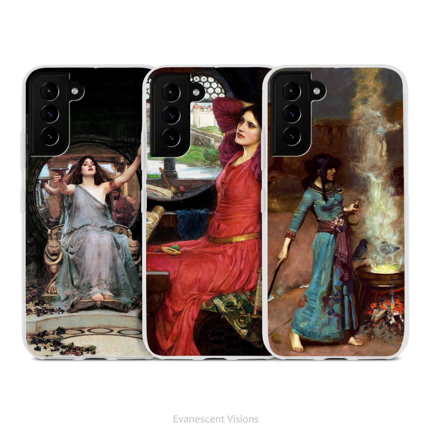 Magic and Sorcery Art Phone Case for Samsung Phones, John William Waterhouse Paintings