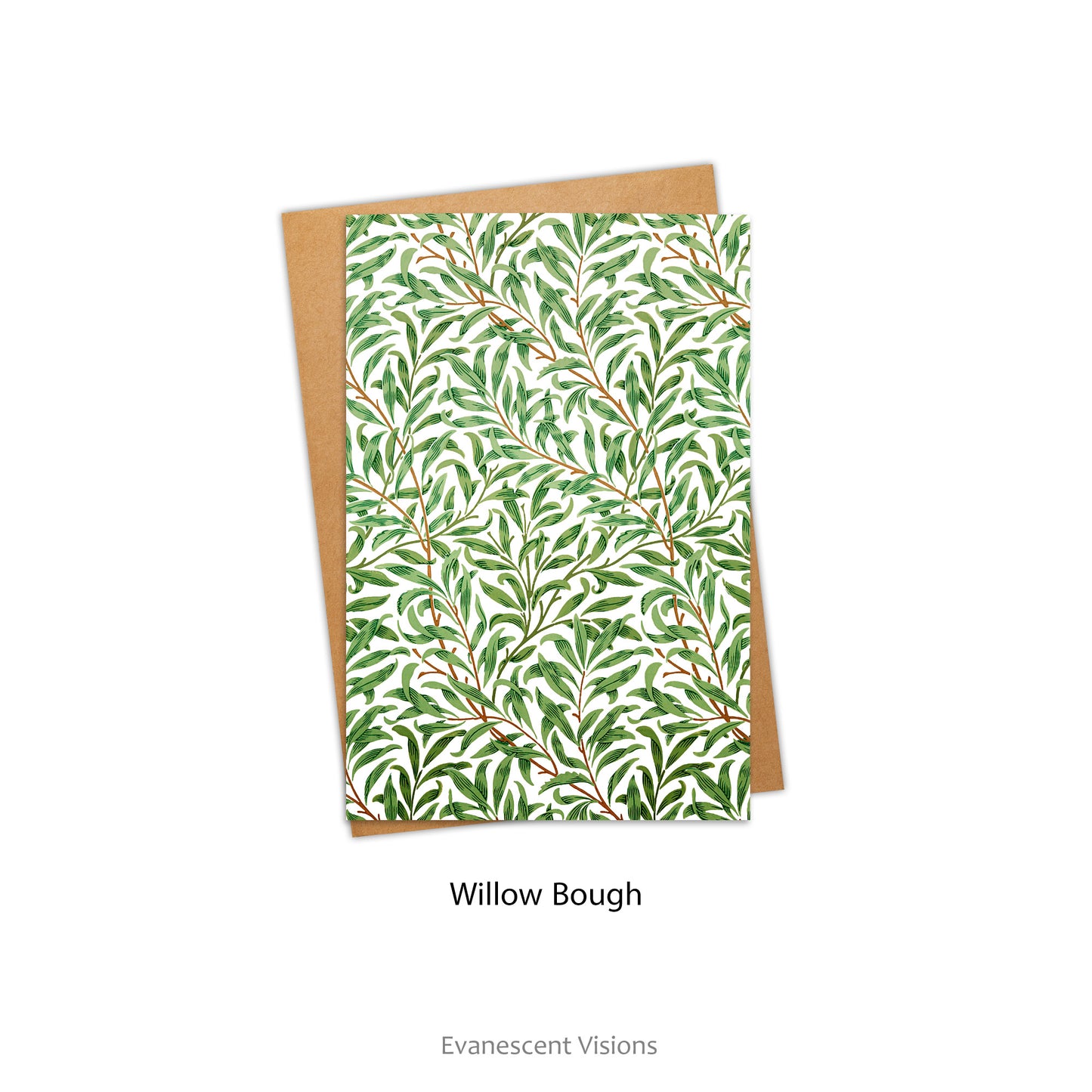 William Morris Willow Bough Pattern Greeting Card