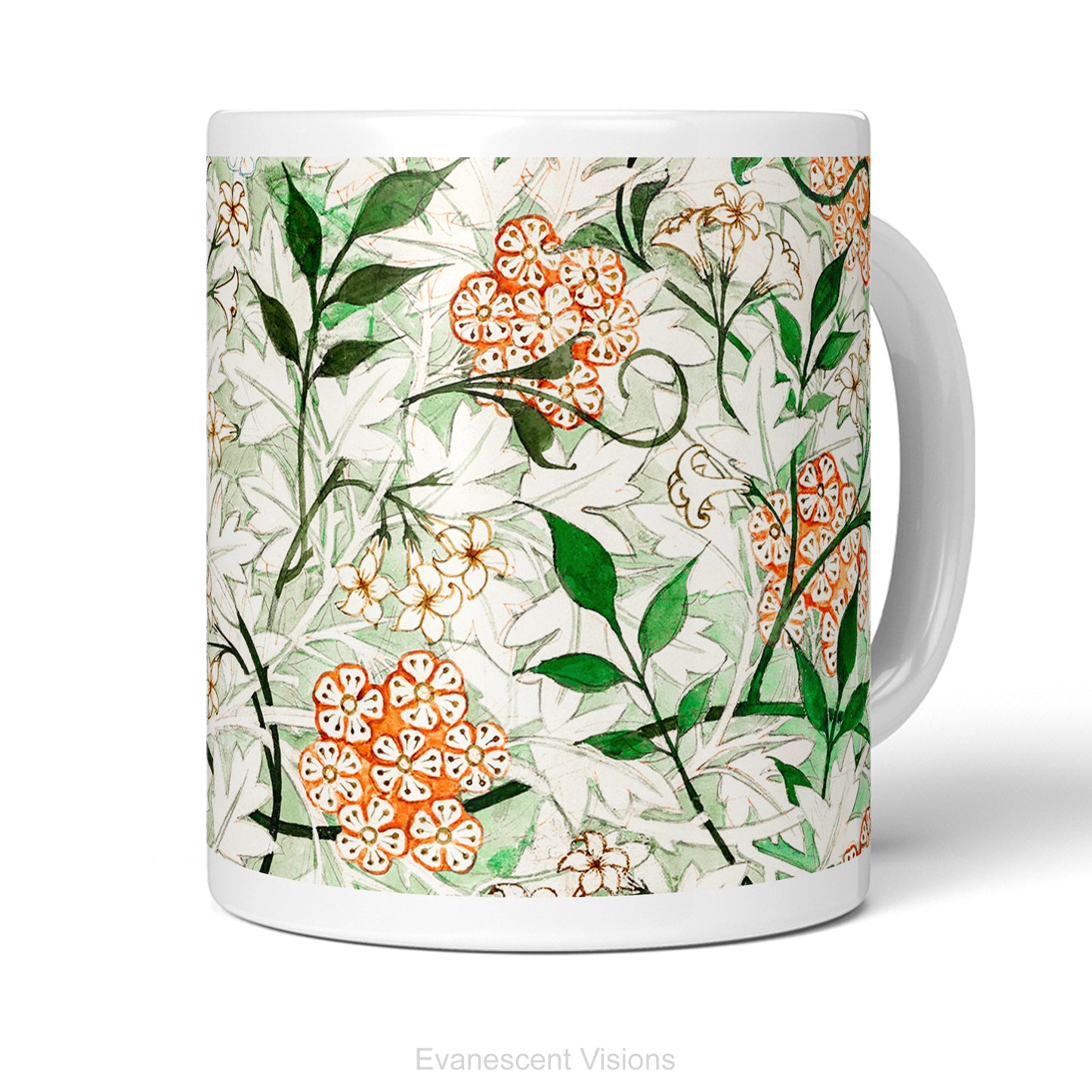 William Morris Jasmin Design Ceramic Art Mug