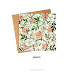 William Morris Jasming Design Floral Patterned Greeting Card