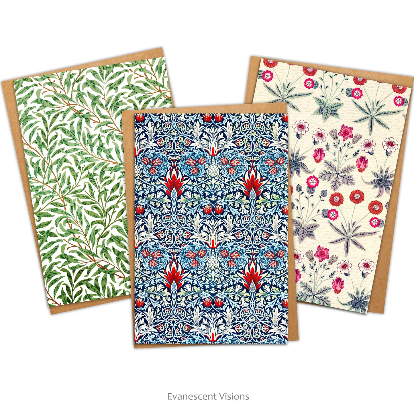 William Morris Patterns Art Cards with envelopes