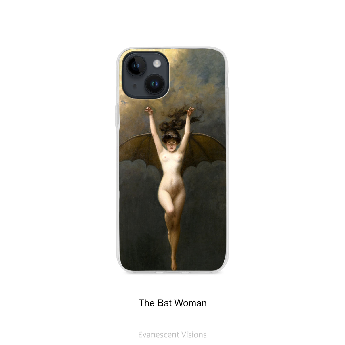 Witches in Flight Art Phone Case for iPhones, Flexible Protective Case