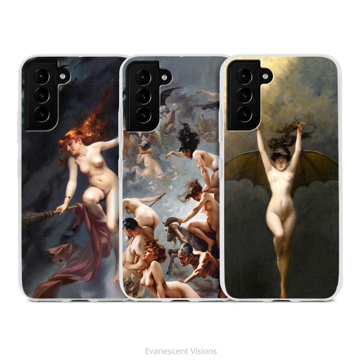 Witchy Art Phone Cases for Samsung Phones, Flexible Protective Case