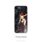 Witches in Flight Art Phone Case for iPhones, Flexible Protective Case