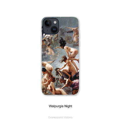 Witches Art Phone Cases for iPhones 16, 15, 14, 13, 12, 10, 8, Halloween Art